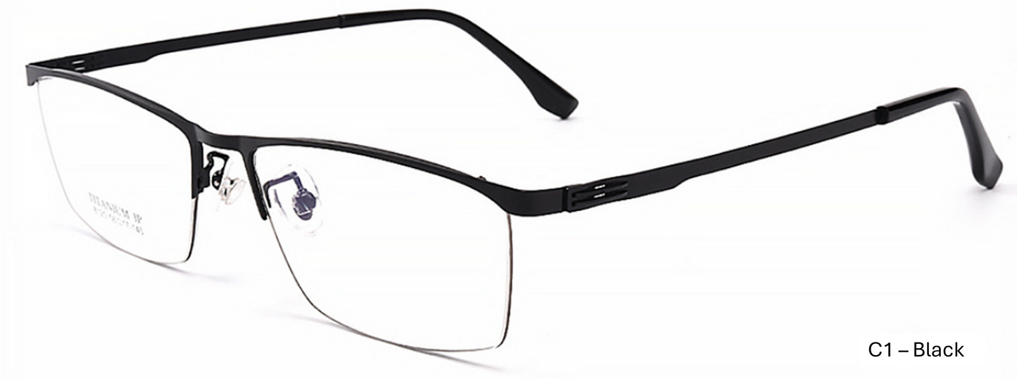 iNERTIA Titanium eyeglass frames - series 8120, for men's