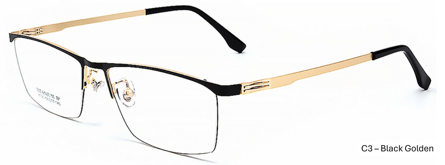 iNERTIA Titanium eyeglass frames - series 8120, for men's