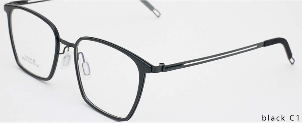 iNERTIA Titanium + TR90 eyeglass frames - series 95003, for men's,  size 52-19-145